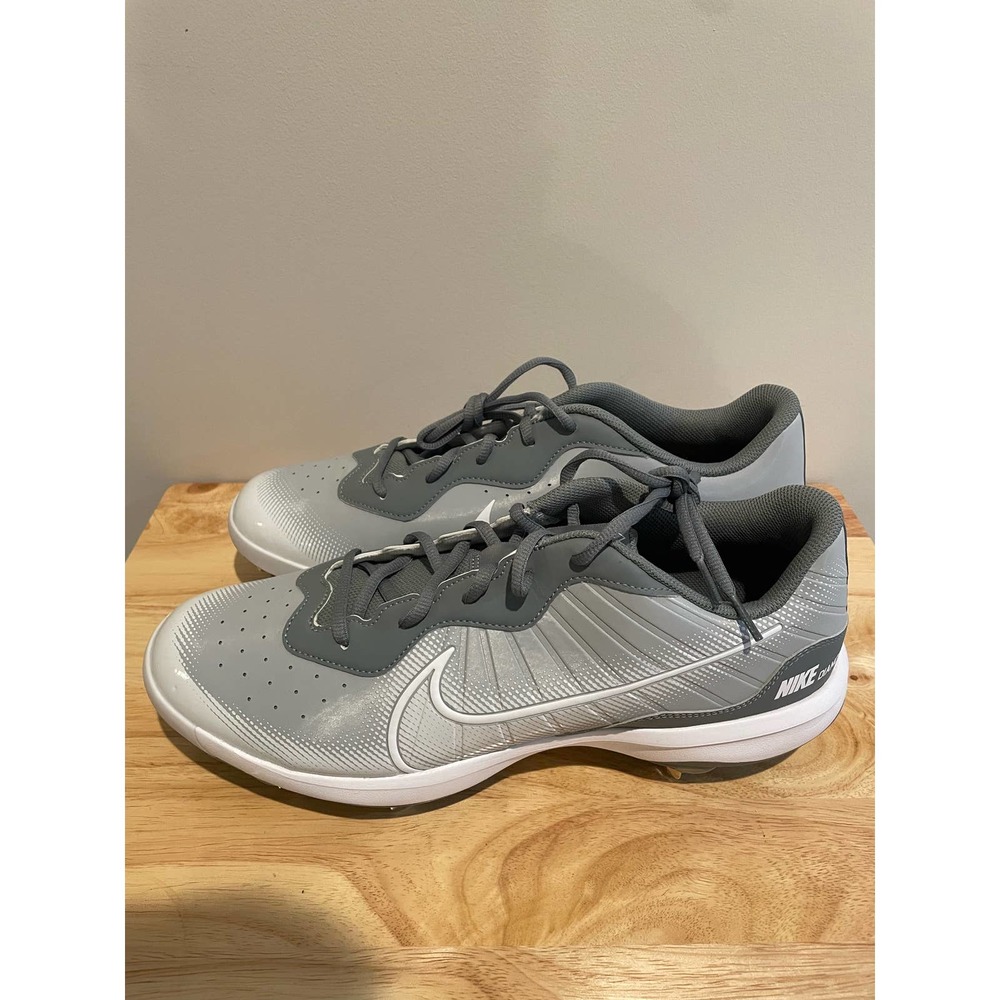 Nike Alpha Huarache Varsity 4 Low Gray Baseball Cleats DJ 6516-012 Men’s Sz 13